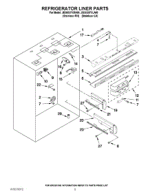 04 - Refrigerator Liner Parts parts for Jenn-Air Refrigerator JB36SSFXLA00 / from AppliancePartsPros.com
