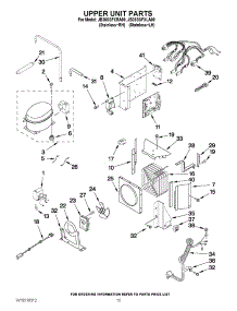 09 - Upper Unit Parts parts for Jenn-Air Refrigerator JB36SSFXLA00 / from AppliancePartsPros.com
