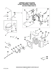 09 - Upper Unit Parts parts for Jenn-Air Refrigerator JB36NXFXRW03 / from AppliancePartsPros.com