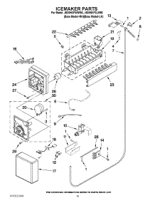 11 - Icemaker Parts parts for Jenn-Air Refrigerator JB36NXFXRW03 / from AppliancePartsPros.com