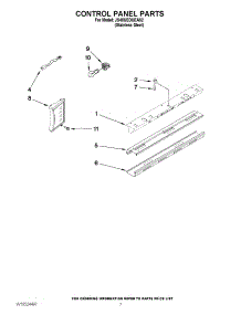 05 - Control Panel Parts parts for Jenn-Air Refrigerator JS48SEDUEA02 / from AppliancePartsPros.com