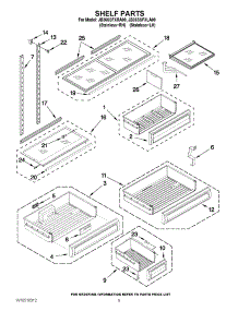 06 - Shelf Parts parts for Jenn-Air Refrigerator JB36SSFXRA00 / from AppliancePartsPros.com
