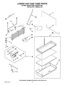 10 - Lower Unit And Tube Parts parts for Jenn-Air Refrigerator JB36SSFXRA00 / from AppliancePartsPros.com
