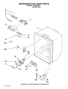 03 - Refrigerator Liner Parts parts for Jenn-Air Refrigerator JFC2290VEP7 / from AppliancePartsPros.com