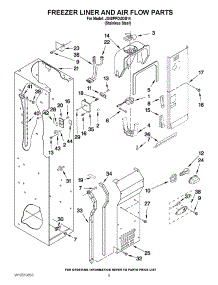 07 - Freezer Liner And Air Flow Parts parts for Jenn-Air Refrigerator JS48PPDUDB14 / from AppliancePartsPros.com