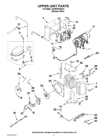 11 - Upper Unit Parts parts for Jenn-Air Refrigerator JS48PPDUDB14 / from AppliancePartsPros.com