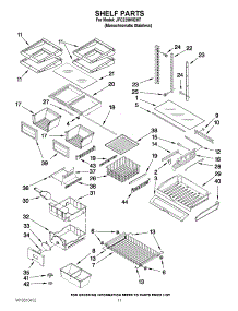06 - Shelf Parts parts for Jenn-Air Refrigerator JFC2290VEM7 / from AppliancePartsPros.com