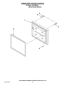 08 - Freezer Door Parts parts for Jenn-Air Refrigerator JFC2290VEM7 / from AppliancePartsPros.com