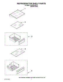 05 - Refrigerator Shelf Parts parts for Jenn-Air Refrigerator JS42SEDUDW13 / from AppliancePartsPros.com