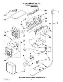 13 - Icemaker Parts parts for Jenn-Air Refrigerator JS42PPDUDB14 / from AppliancePartsPros.com