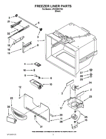 02 - Freezer Liner Parts parts for Jenn-Air Refrigerator JFC2290VTB3 / from AppliancePartsPros.com