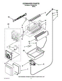 07 - Icemaker Parts parts for Jenn-Air Refrigerator JFC2290VTB3 / from AppliancePartsPros.com