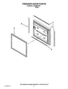 08 - Freezer Door Parts parts for Jenn-Air Refrigerator JFC2290VTB3 / from AppliancePartsPros.com