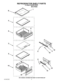 07 - Refrigerator Shelf Parts parts for Jenn-Air Refrigerator JS42NXFXDW03 / from AppliancePartsPros.com