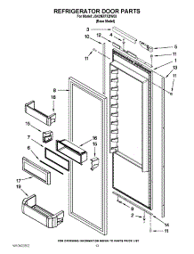 09 - Refrigerator Door Parts parts for Jenn-Air Refrigerator JS42NXFXDW03 / from AppliancePartsPros.com