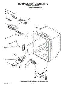 03 - Refrigerator Liner Parts parts for Jenn-Air Refrigerator JFC2290VEM6 / from AppliancePartsPros.com