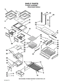 06 - Shelf Parts parts for Jenn-Air Refrigerator JFC2290VEM6 / from AppliancePartsPros.com