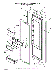 09 - Refrigerator Door Parts parts for Jenn-Air Refrigerator JS48NXFXDW03 / from AppliancePartsPros.com