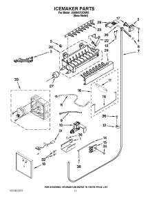13 - Icemaker Parts parts for Jenn-Air Refrigerator JS48NXFXDW03 / from AppliancePartsPros.com