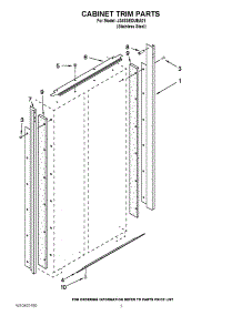 02 - Cabinet Trim Parts parts for Jenn-Air Refrigerator JS48SEDUEA01 / from AppliancePartsPros.com