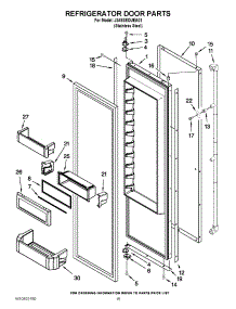 10 - Refrigerator Door Parts parts for Jenn-Air Refrigerator JS48SEDUEA01 / from AppliancePartsPros.com