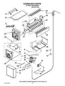 15 - Icemaker Parts parts for Jenn-Air Refrigerator JS48SEDUEA01 / from AppliancePartsPros.com