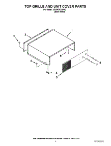 03 - Top Grille And Unit Cover Parts parts for Jenn-Air Refrigerator JB36NXFXRW02 / from AppliancePartsPros.com