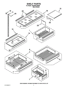 06 - Shelf Parts parts for Jenn-Air Refrigerator JB36NXFXRW02 / from AppliancePartsPros.com