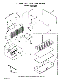 10 - Lower Unit And Tube Parts parts for Jenn-Air Refrigerator JB36NXFXRW02 / from AppliancePartsPros.com