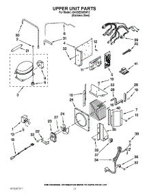 13 - Upper Unit Parts parts for Jenn-Air Refrigerator JS42SEDUDW12 / from AppliancePartsPros.com