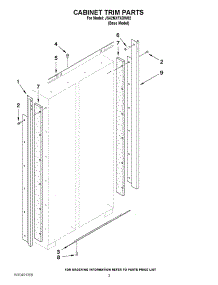 02 - Cabinet Trim Parts parts for Jenn-Air Refrigerator JS42NXFXDW02 / from AppliancePartsPros.com