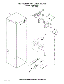 04 - Refrigerator Liner Parts parts for Jenn-Air Refrigerator JS42NXFXDW02 / from AppliancePartsPros.com
