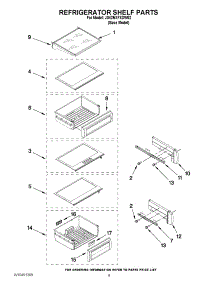 07 - Refrigerator Shelf Parts parts for Jenn-Air Refrigerator JS42NXFXDW02 / from AppliancePartsPros.com