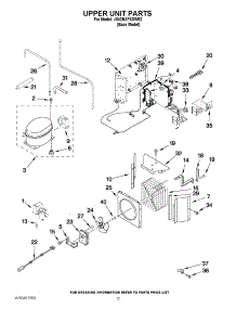 11 - Upper Unit Parts parts for Jenn-Air Refrigerator JS42NXFXDW02 / from AppliancePartsPros.com