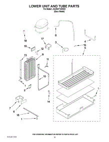 12 - Lower Unit And Tube Parts parts for Jenn-Air Refrigerator JS42NXFXDW02 / from AppliancePartsPros.com