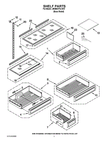 06 - Shelf Parts parts for Jenn-Air Refrigerator JB36NXFXLW02 / from AppliancePartsPros.com