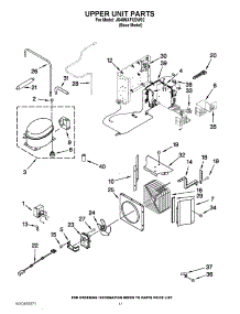 11 - Upper Unit Parts parts for Jenn-Air Refrigerator JS48NXFXDW02 / from AppliancePartsPros.com