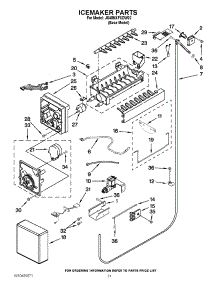 13 - Icemaker Parts parts for Jenn-Air Refrigerator JS48NXFXDW02 / from AppliancePartsPros.com