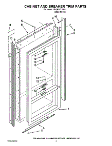 02 - Cabinet And Breaker Trim Parts parts for Jenn-Air Refrigerator JF42NXFXDW02 / from AppliancePartsPros.com