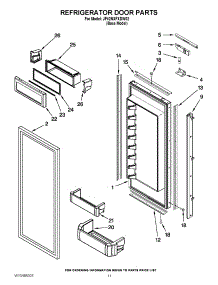 07 - Refrigerator Door Parts parts for Jenn-Air Refrigerator JF42NXFXDW02 / from AppliancePartsPros.com