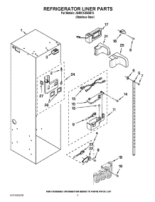 04 - Refrigerator Liner Parts parts for Jenn-Air Refrigerator JS48CXDBDB13 / from AppliancePartsPros.com