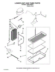 14 - Lower Unit And Tube Parts parts for Jenn-Air Refrigerator JS48CXDBDB13 / from AppliancePartsPros.com