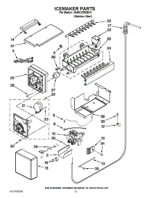15 - Icemaker Parts parts for Jenn-Air Refrigerator JS48CXDBDB13 / from AppliancePartsPros.com