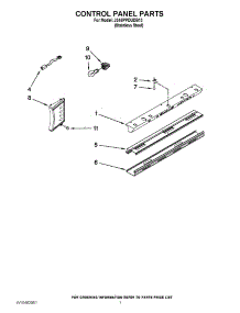 05 - Control Panel Parts parts for Jenn-Air Refrigerator JS48PPDUDB13 / from AppliancePartsPros.com