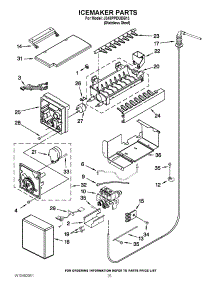 15 - Icemaker Parts parts for Jenn-Air Refrigerator JS48PPDUDB13 / from AppliancePartsPros.com