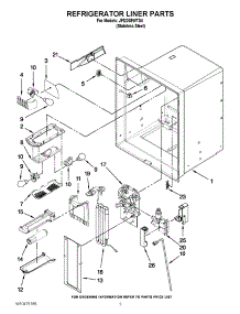 02 - Refrigerator Liner Parts parts for Jenn-Air Refrigerator JFI2089WTS4 / from AppliancePartsPros.com