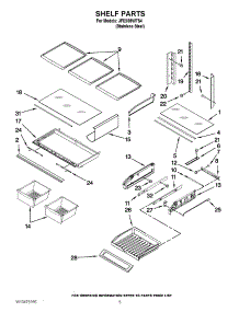 03 - Shelf Parts parts for Jenn-Air Refrigerator JFI2089WTS4 / from AppliancePartsPros.com