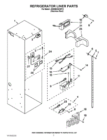 04 - Refrigerator Liner Parts parts for Jenn-Air Refrigerator JS48SEDUDW12 / from AppliancePartsPros.com