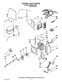 13 - Upper Unit Parts parts for Jenn-Air Refrigerator JS48SEDUDW12 / from AppliancePartsPros.com