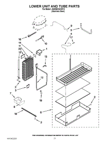 14 - Lower Unit And Tube Parts parts for Jenn-Air Refrigerator JS48SEDUDW12 / from AppliancePartsPros.com
